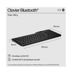 HP Clavier Bluetooth multi-périphériques 460 Clavier Bluetooth multi-périphériques HP 460  (7N7B8AA)