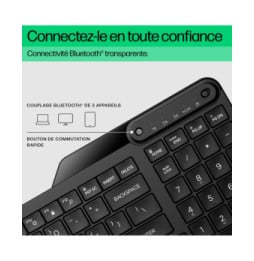 HP Clavier Bluetooth multi-périphériques 460 Clavier Bluetooth multi-périphériques HP 460  (7N7B8AA)