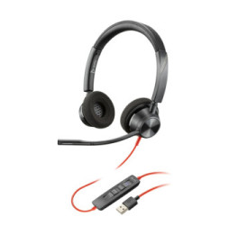 POLY Blackwire 3325-M Microsoft Teams Certified USB-A + 3.5mm Stereo Headset (76J21AA)