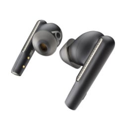 POLY Écouteurs noir charbon Voyager Free 60+ UC + adaptateur USB-C BT700 + étui de charge avec écran tactile (7Y8H2AA)