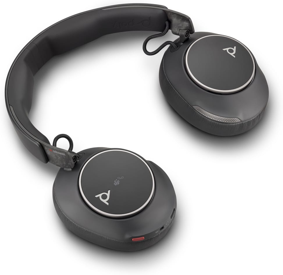 سماعة رأس بميكروفون POLY Voyager Surround 80 UC USB-C معتمدة لـ Microsoft Teams + محول USB-C/A (8G7U0AA) — صورة 4
