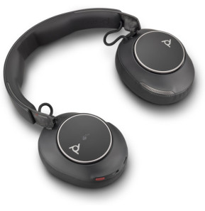 POLY Micro-casque Voyager Surround 80 UC USB-C certifié Microsoft Teams + adaptateur USB-C/A (8G7U0AA)