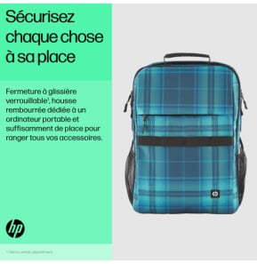 HP Sac à dos Campus XL (tartan) Sac à dos HP Campus XL (tartan)  (7J594AA)