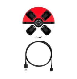 HyperX ChargePlay Quad 2 Manette de jeux Rouge, Blanc USB Intérieure (6Y2G7AA)