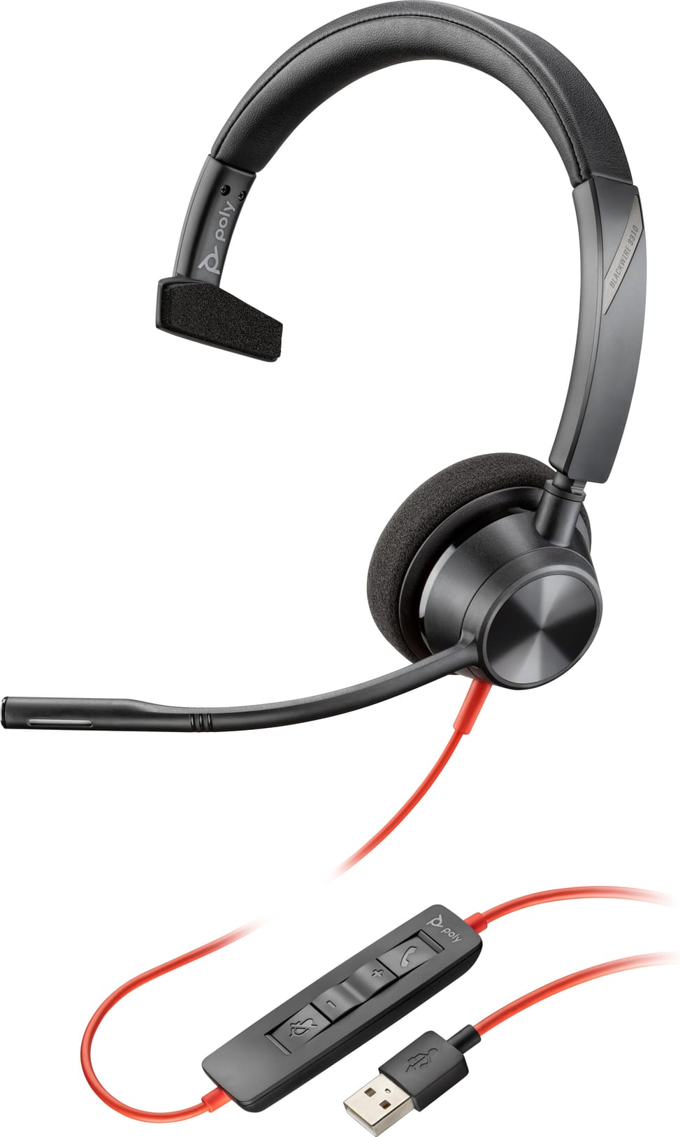 POLY Casque USB-A Blackwire 3310 Casque USB-A Poly Blackwire 3310  (767F7AA) — image 2