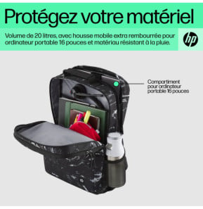 HP Sac à dos Campus XL imprimé marbre Sac à dos HP Campus XL imprimé marbre  (7J592AA)