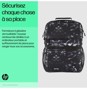 HP Sac à dos Campus XL imprimé marbre Sac à dos HP Campus XL imprimé marbre  (7J592AA)