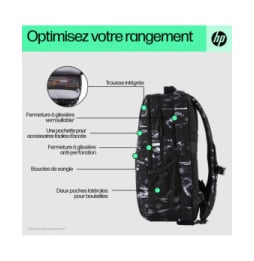 HP Sac à dos Campus XL imprimé marbre Sac à dos HP Campus XL imprimé marbre  (7J592AA)