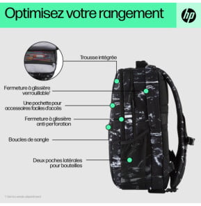 HP Sac à dos Campus XL imprimé marbre Sac à dos HP Campus XL imprimé marbre  (7J592AA)