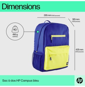 HP Sac à dos Campus (bleu) Sac à dos HP Campus (bleu)  (7J596AA)