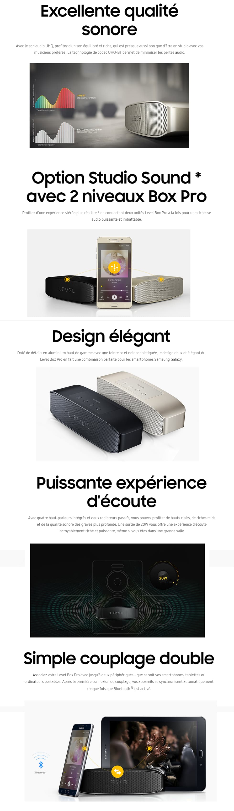 Enceinte Samsung Level Box Pro