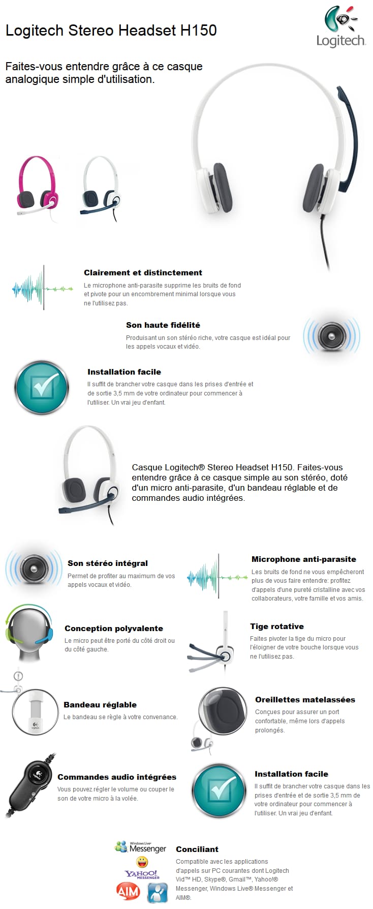 Logitech Stereo Headset H150