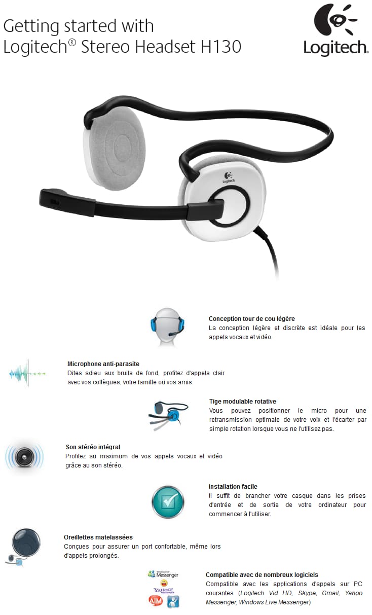 Logitech Stereo Headset H130