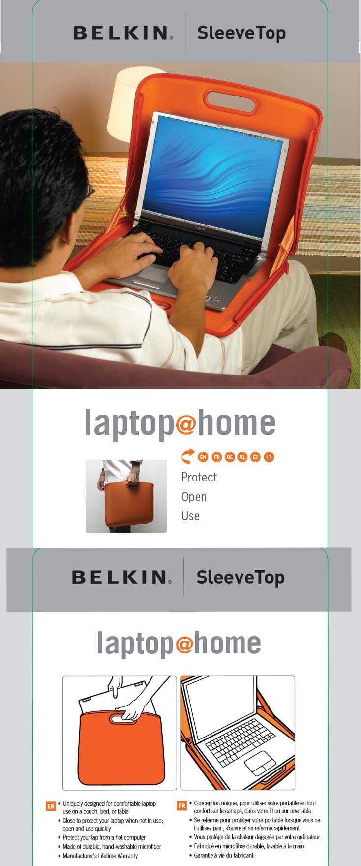 SleeveTop Belkin pour ordinateur portable 15,4"