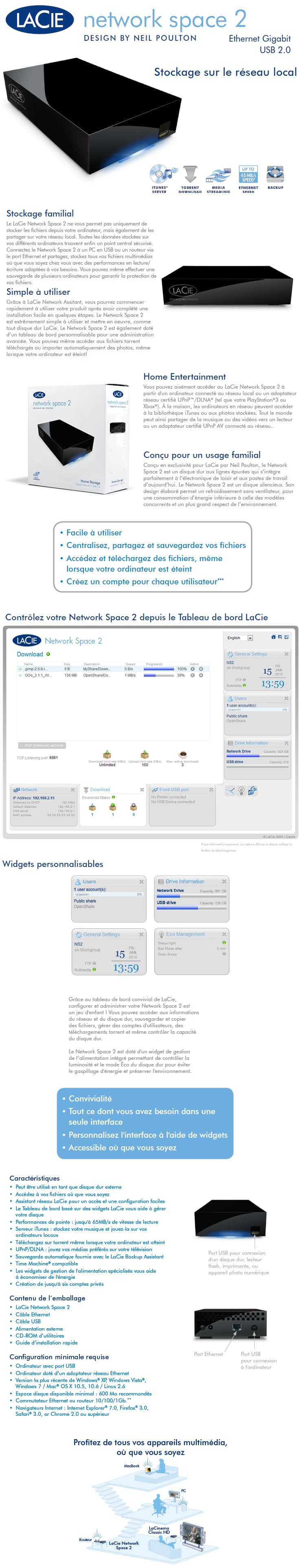 Disque dur réseau LaCie Network Space 2