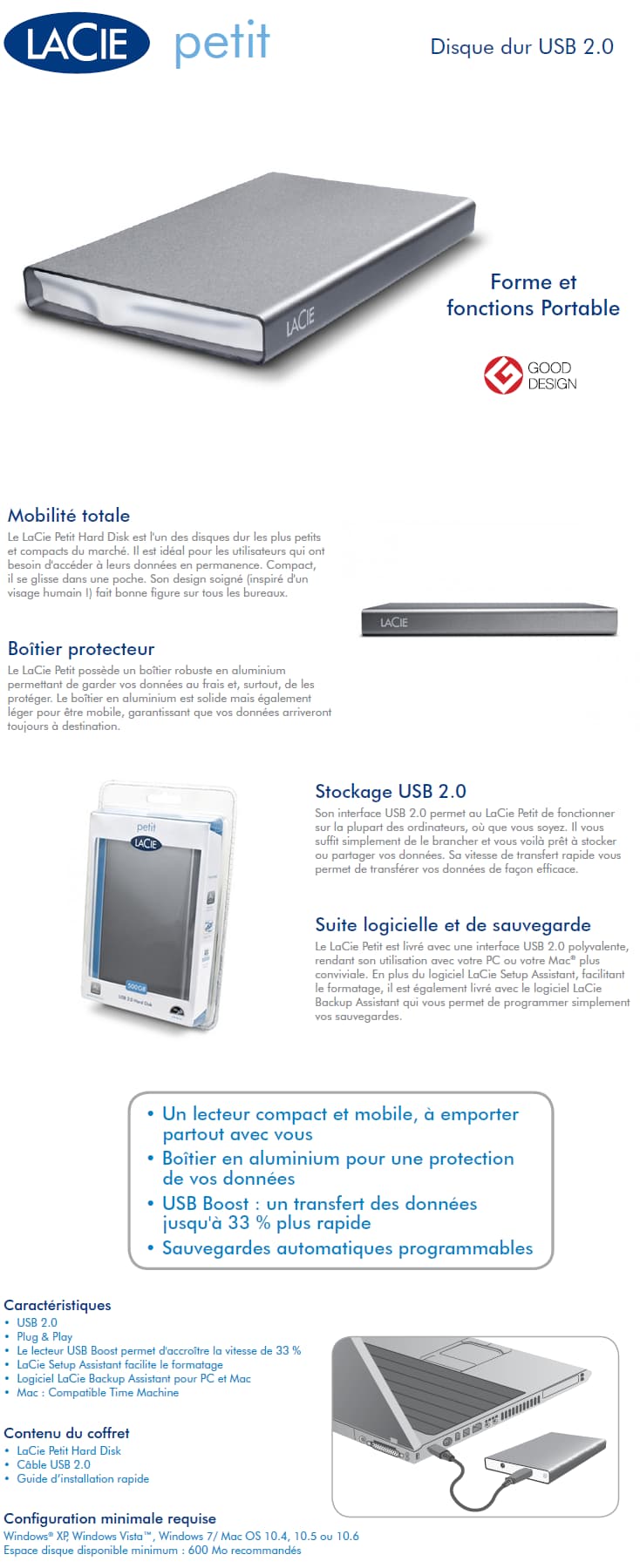 LaCie Petit Hard Disk - 320 GB