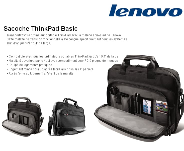 Sacoche Lenovo Pad Basic Case pour PC 15.6”