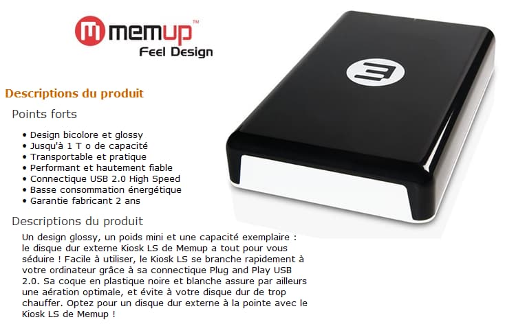 Disque dur 3,5" Memup KIOSK LS series