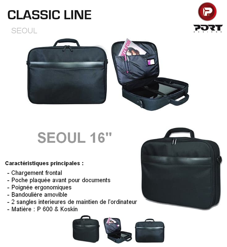 Sacoche SEOUL pour PC 16'' - Port Designs