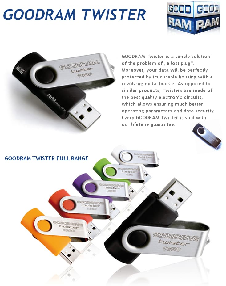 Clé USB classique GoodDrive Twister