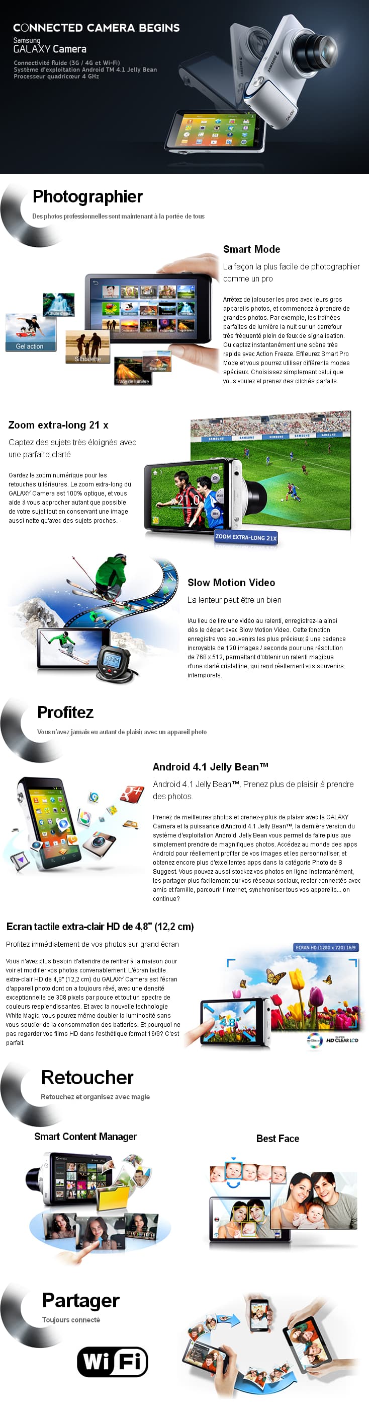 Appareil photo Samsung Galaxy EK-GC100 - 17 Mp 21x