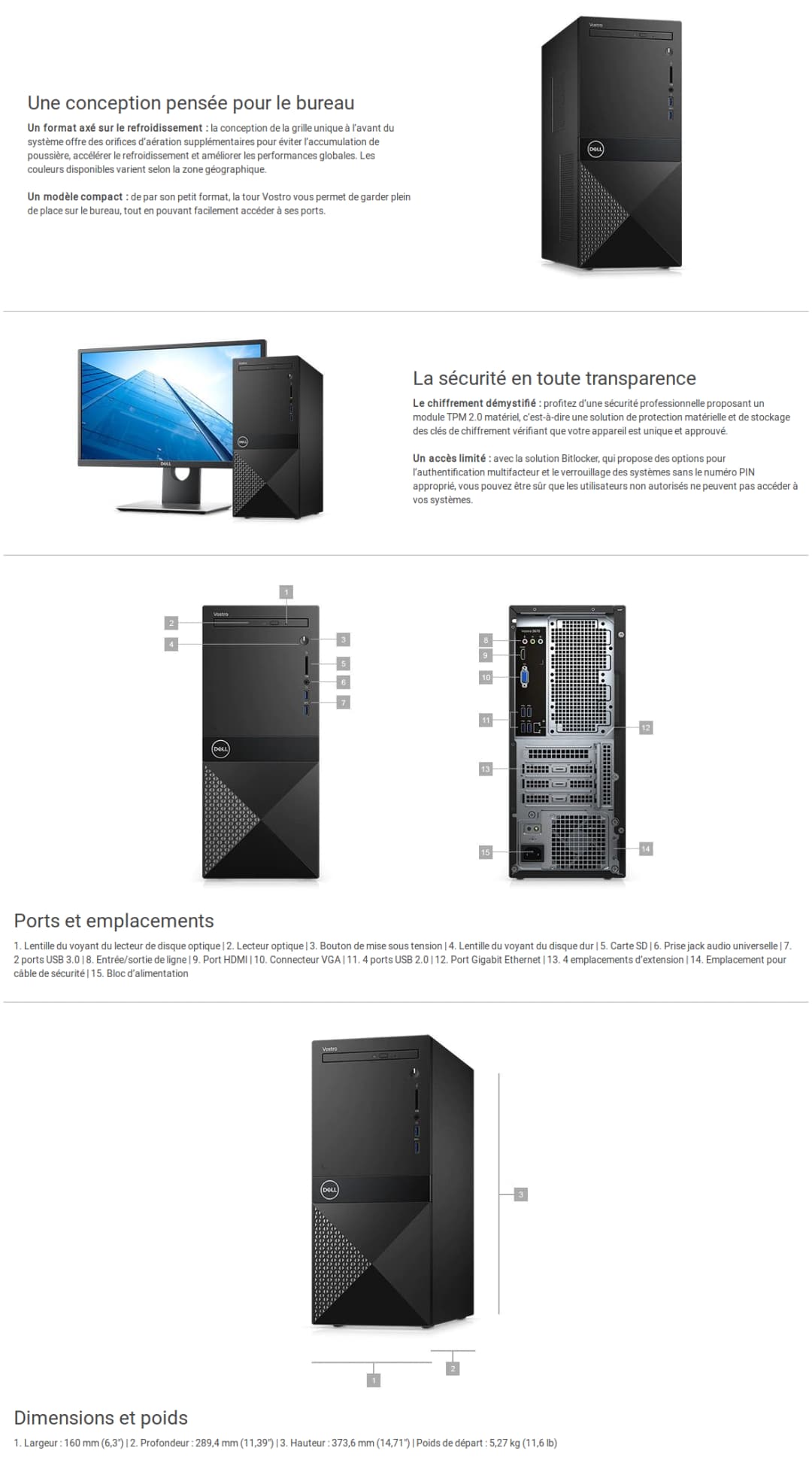 Ordinateur de bureau Dell Vostro 3670 MT (NVD3670BTI3MEA01_UBU)