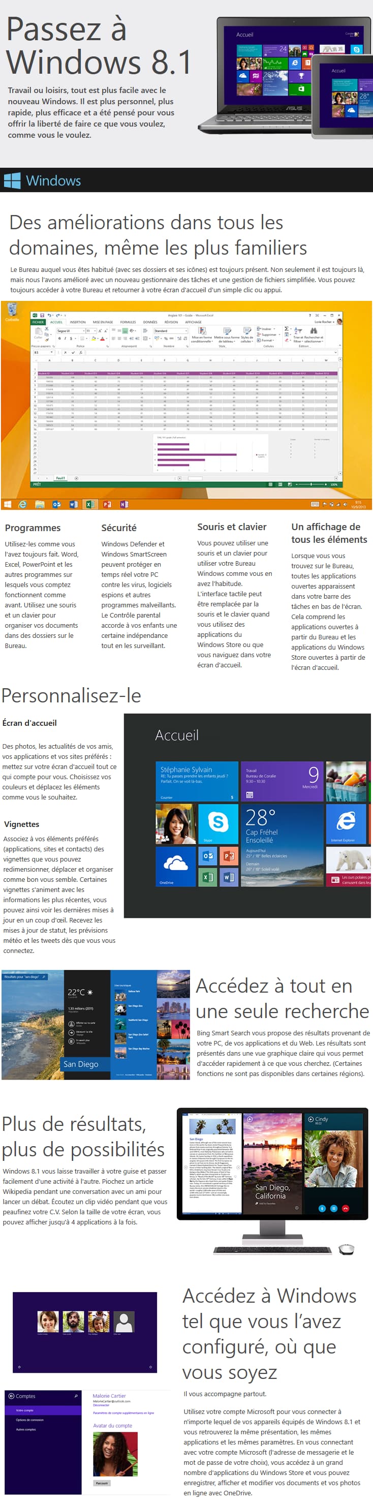 Microsoft Windows 8.1 Pro 32 bits (français) - Licence OEM (DVD)