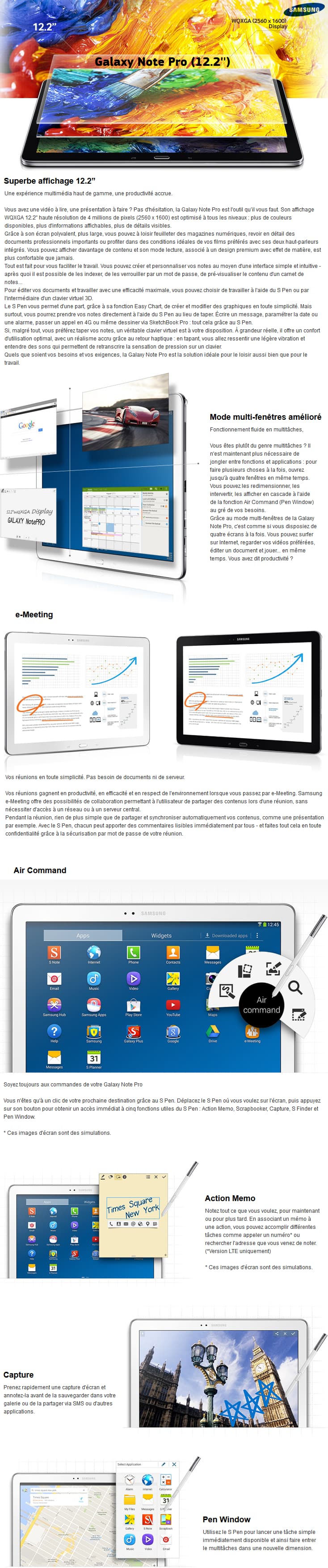 Samsung Galaxy Note Pro (12.2'') - 32 GB Android