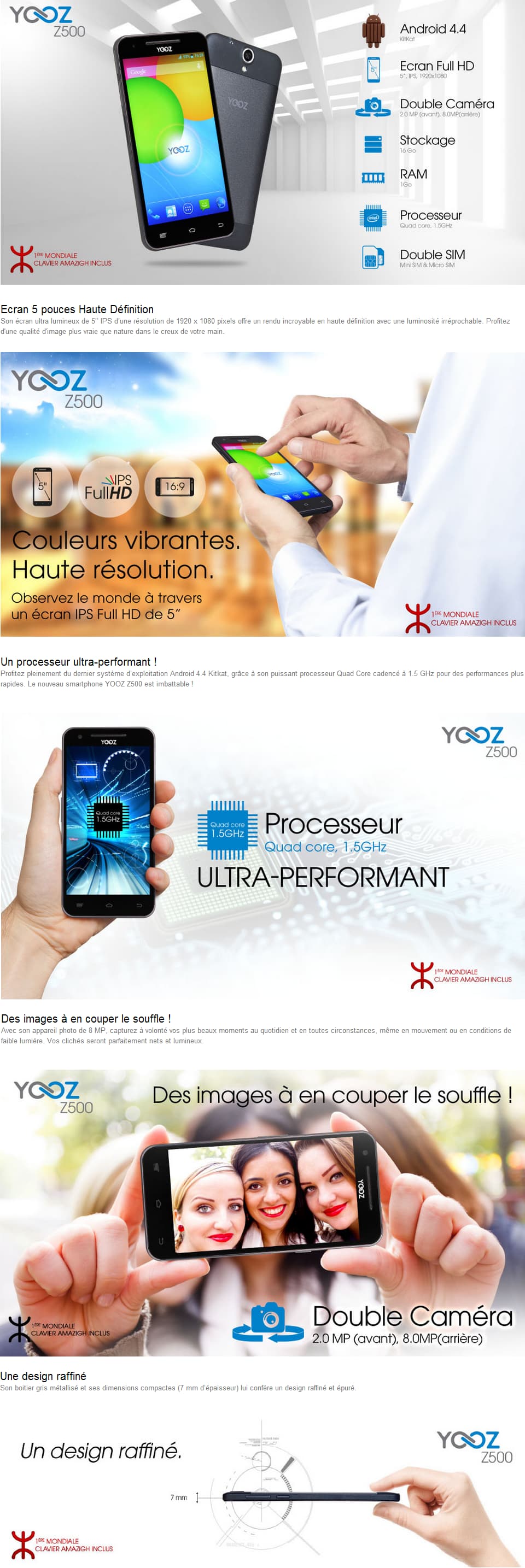 Smartphone YooZ Z500
