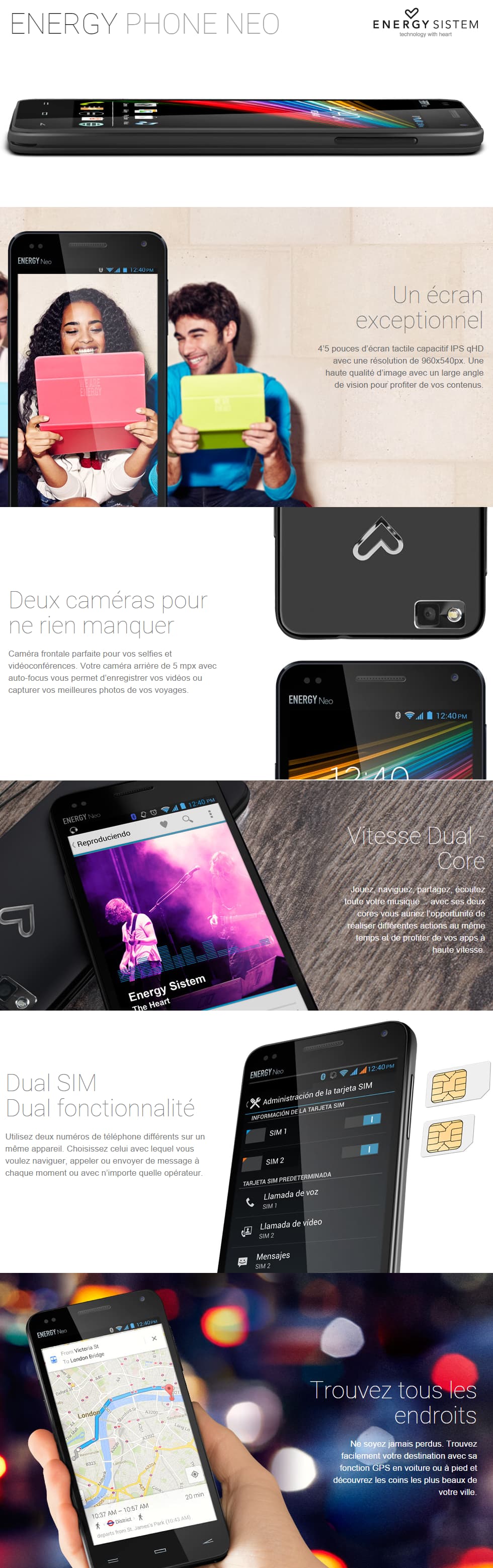 Smartphone Energy Sistem Phone NEO - Dual SIM