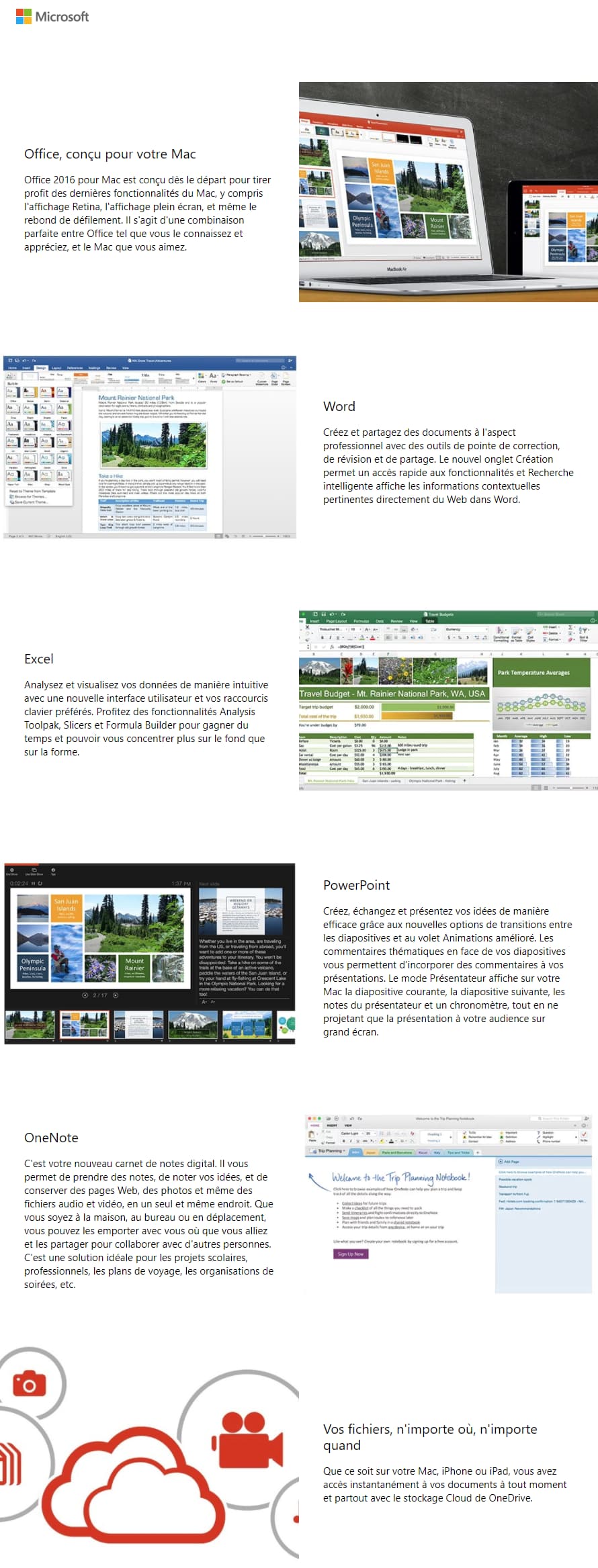 Microsoft Office Famille et Étudiant 2016 pour Mac (GZA-00929)