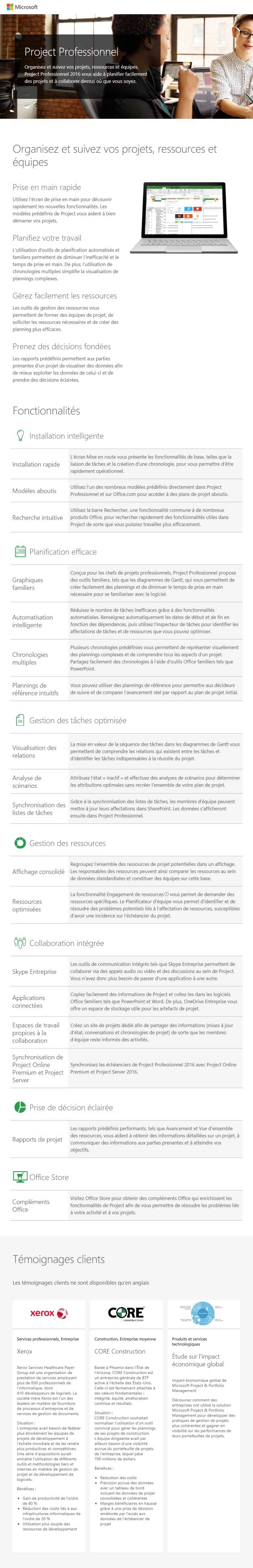 Microsoft Project Professionnel 2016 32-bit/x64 (H30-05435)