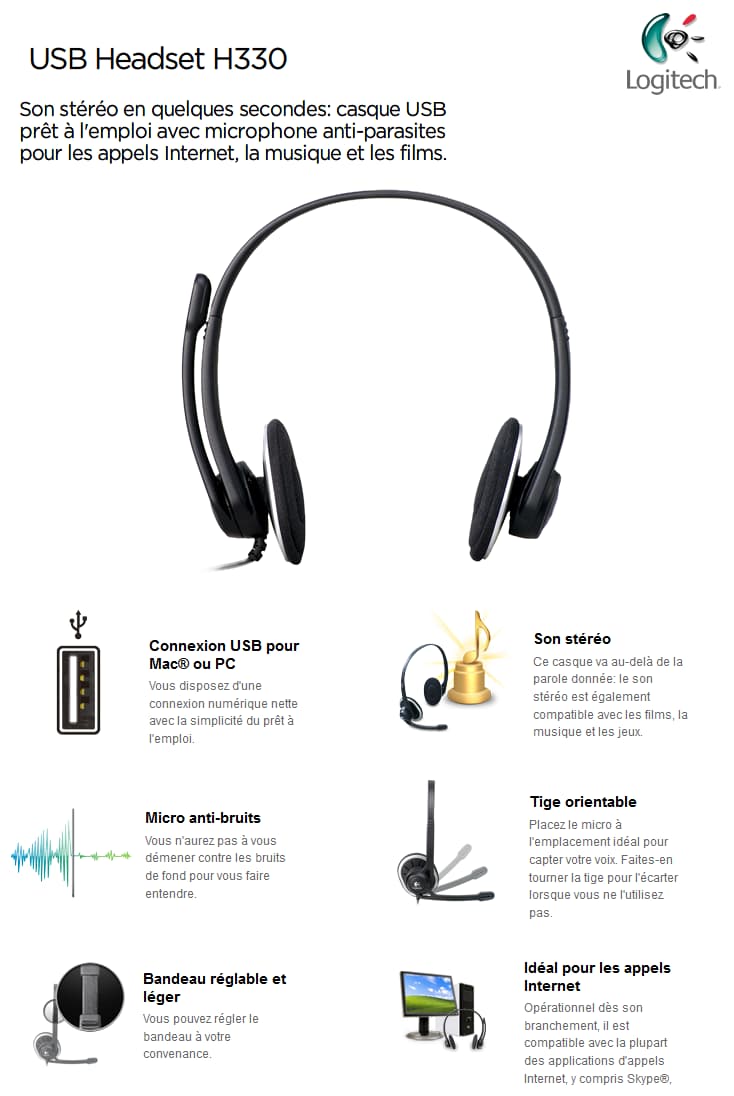 Logitech USB Headset H330