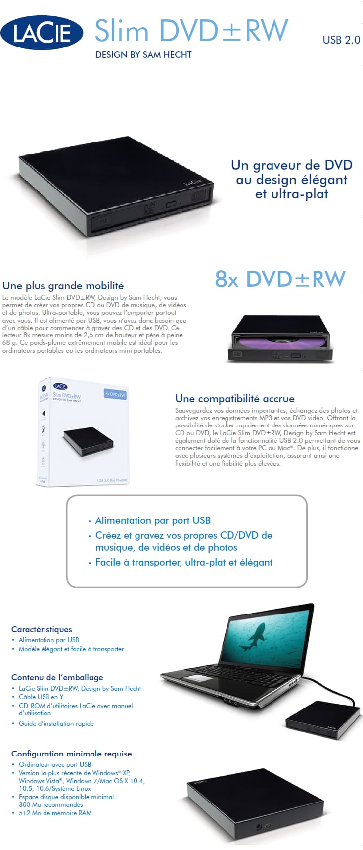 Graveur LaCie Slim DVD±RW
