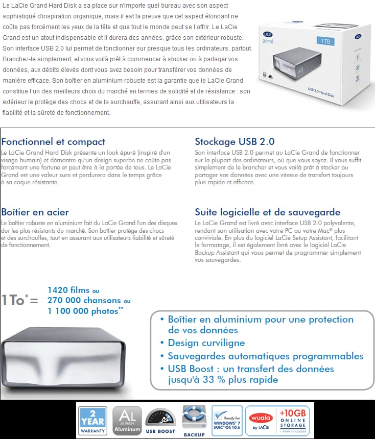 LaCie Grand Hard Disk
