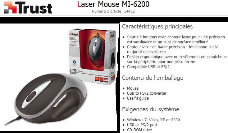 Trust Laser Mouse MI-6200