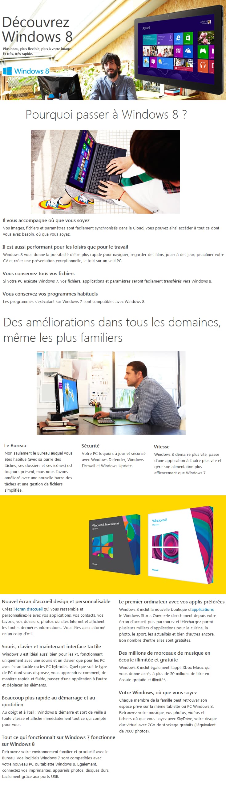 Microsoft Windows 8 Pro Anglais 32 bits - OEM (FQC-05919)