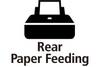 Rear paper feeding