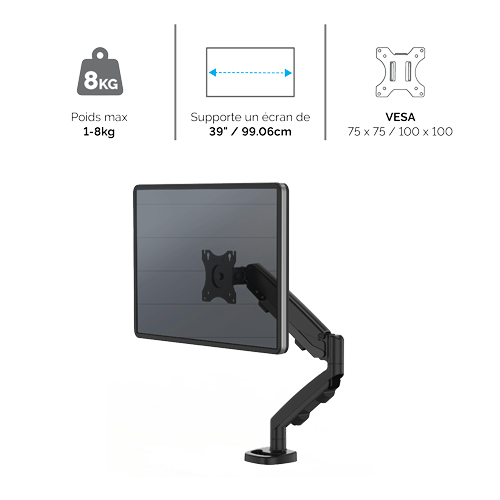 Bras porte-écran simple Eppa™