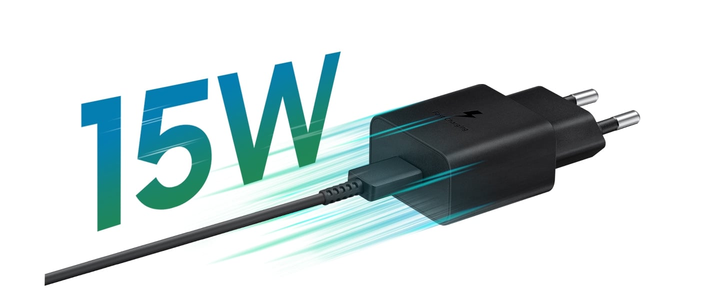 Charge rapide 15&nbsp;W pour rester pr&ecirc;t 