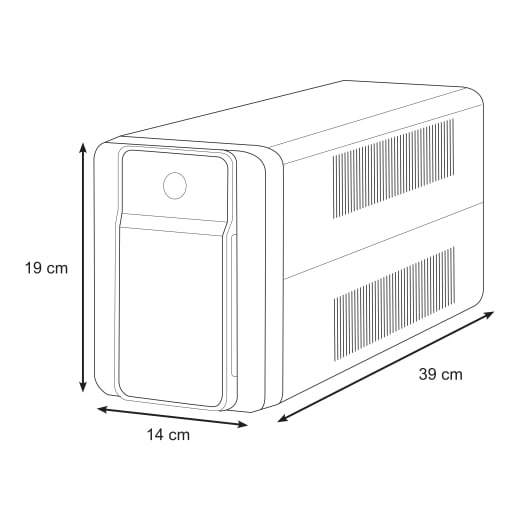 Onduleur Back-UPS BX - 1200 VA - Protection & Alimentation en cas de coupure de courant - 4 prises FR - format vertical tour