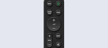 Télécommande pour barre de son HT-S400 et caisson de basses sans fil
