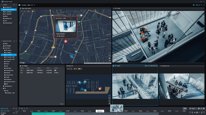 Surveillance flexible de plusieurs sites