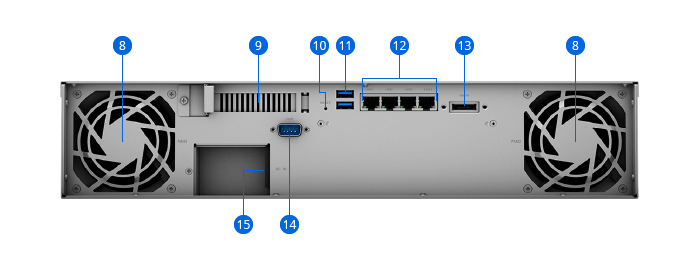 product RS1221plus back view photo