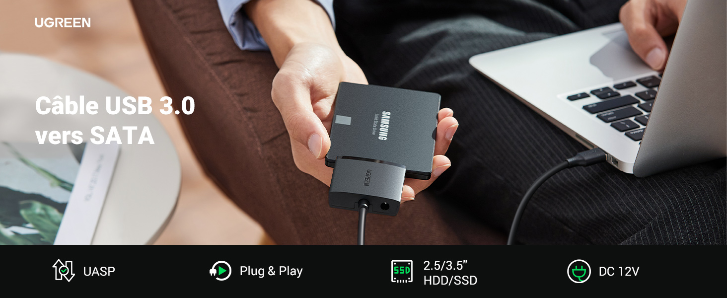 Adaptateur Disque Dur USB 3.0