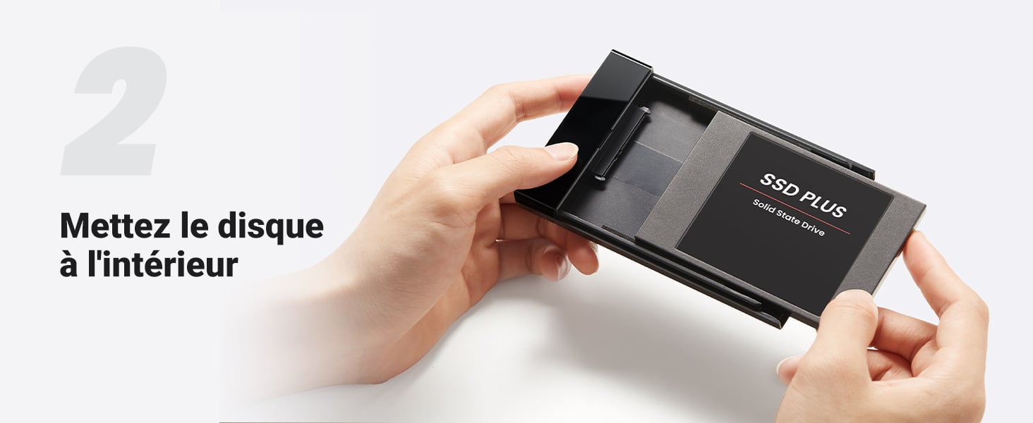 USB C Boîtier Externe 2,5 Pouces SATA