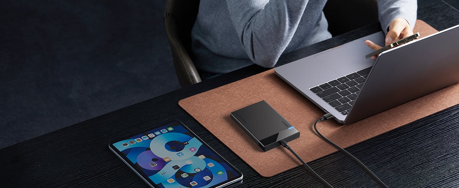 USB C Boîtier Externe 2,5 Pouces SATA