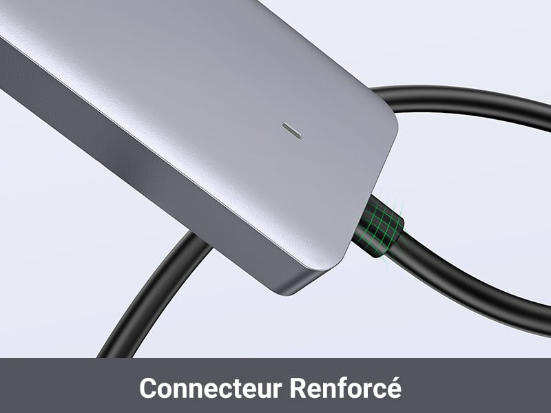 Connecteur Renforc&eacute; et C&acirc;ble Robuste