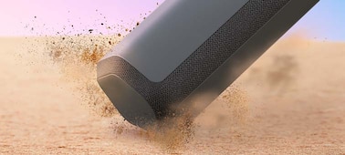 Image de l'enceinte sans fil portable SRS-XE300 s&eacute;rie&nbsp;X d&eacute;montrant sa r&eacute;sistance aux chocs