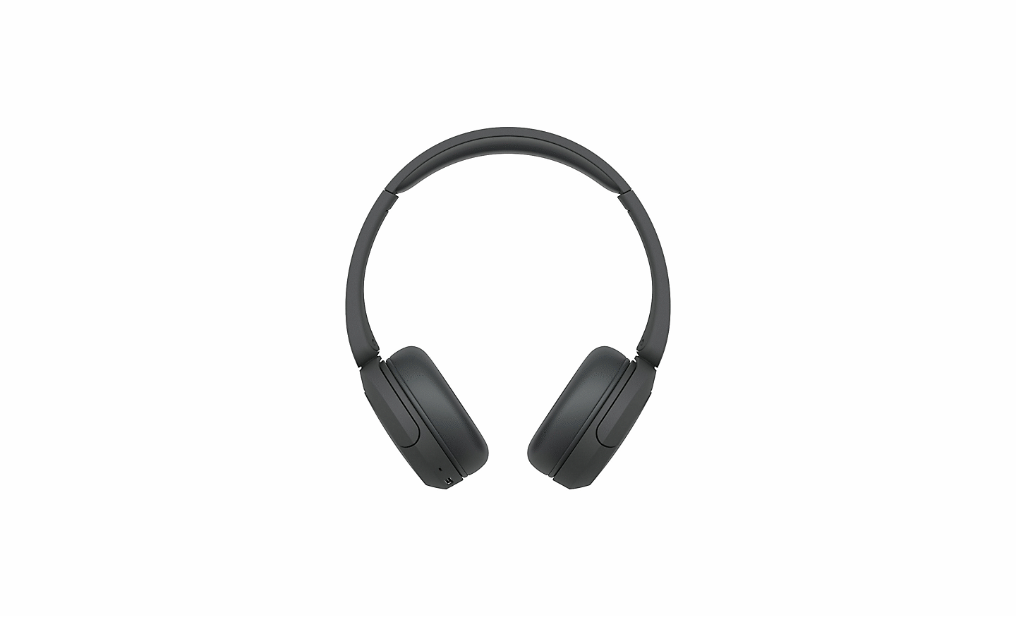 Image d'un casque Sony WH-CH520 noir sur un fond blanc
